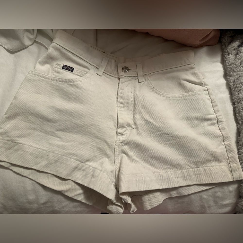 Riders by Lee White Denim Shorts